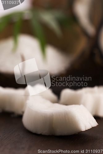 Image of coco bath. coconut with sea salt 