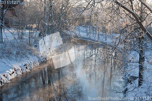 Image of Winter river.