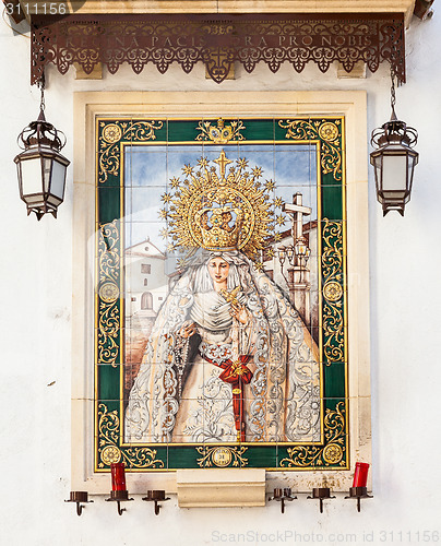 Image of Catholic Altar in public street