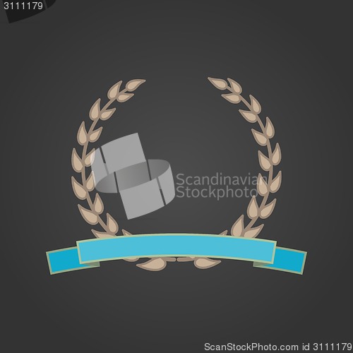 Image of Laurel wreath vector illustration