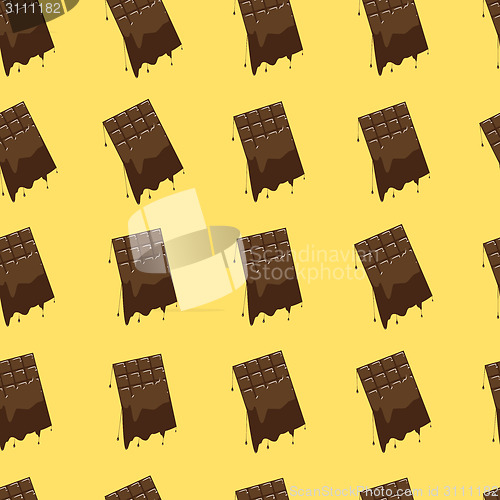 Image of Melted chocolate seamless background