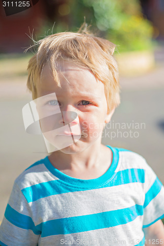 Image of Sad little boy