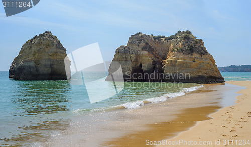 Image of Big rocks the ocean