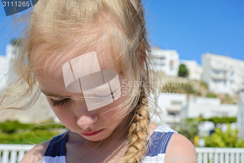 Image of Sad little girl