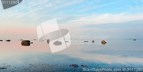 Image of Romantic dusk sea view 