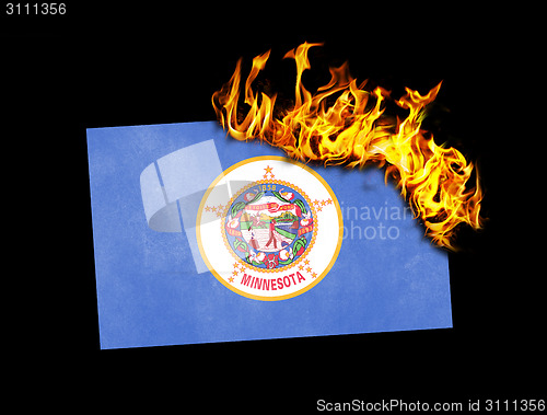 Image of Flag burning - Minnesota