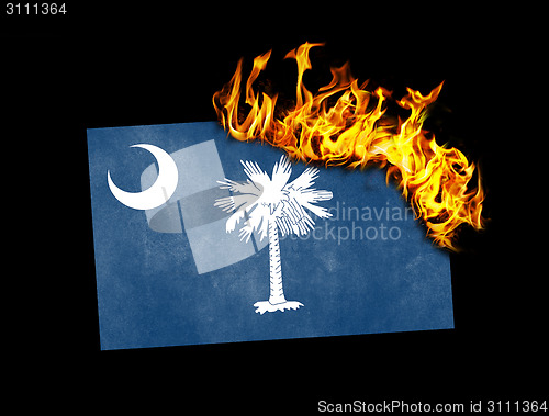 Image of Flag burning - South Dakota