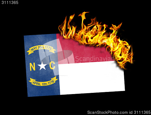 Image of Flag burning - North Carolina