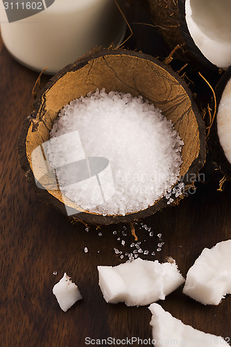 Image of coco bath. coconut with sea salt 