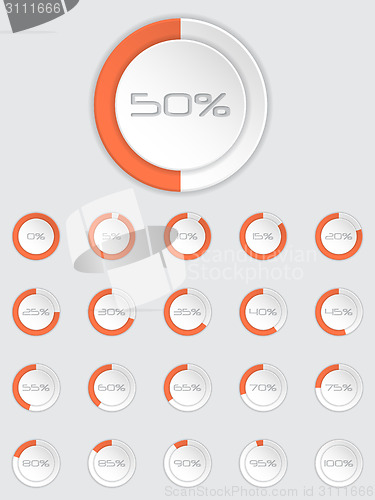 Image of Cool 3d loader icon set