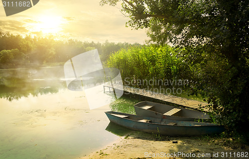 Image of Boats near pier