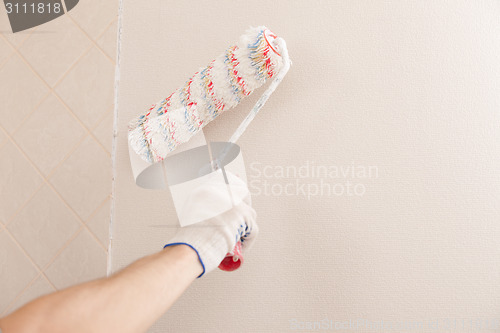 Image of wall painting roller