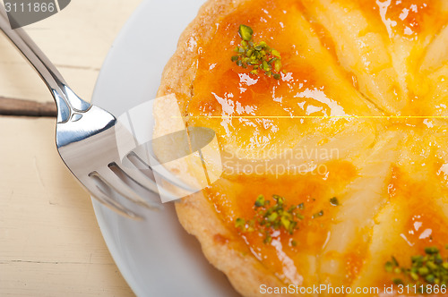 Image of fresh pears pie dessert cake 