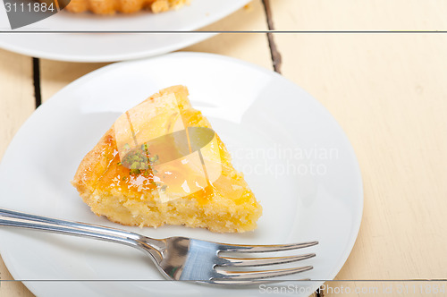 Image of fresh pears pie dessert cake 