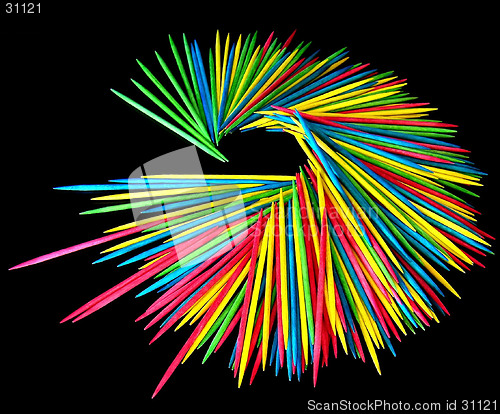 Image of Colorful Toothpicks