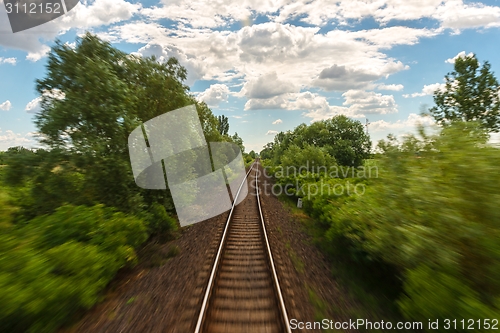 Image of Cargo trains in old train depot