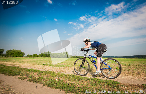 Image of Women on bike