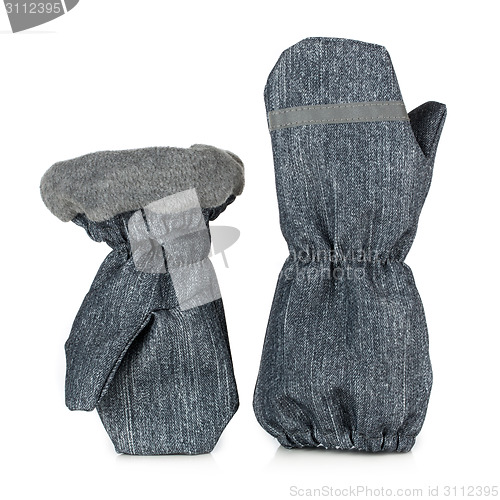 Image of Children's autumn-winter mittens