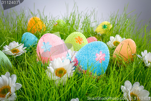 Image of Decorated easter eggs