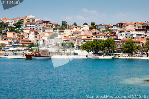 Image of small coastal town of Greek