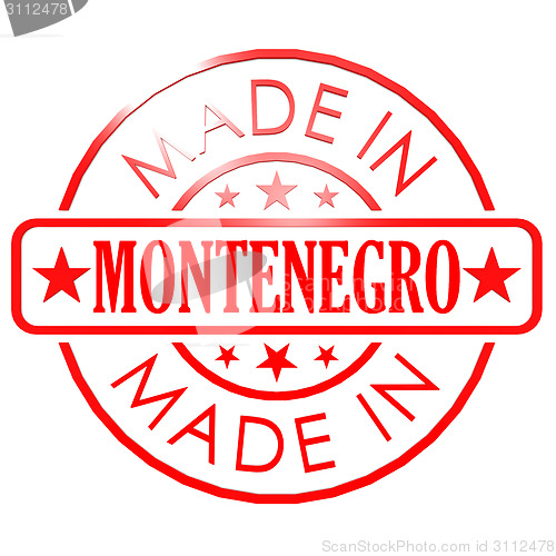 Image of Made in Montenegro red seal