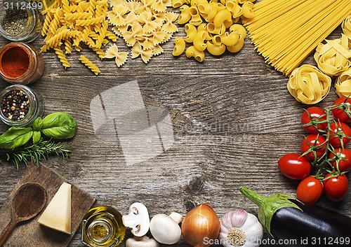 Image of Pasta ingredients