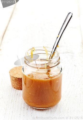 Image of jar of homemade caramel cream