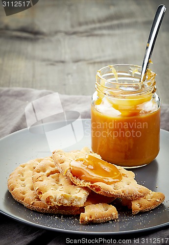 Image of jar of homemade caramel cream