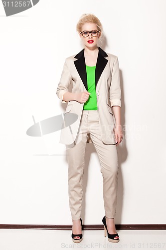 Image of attractive young woman posing