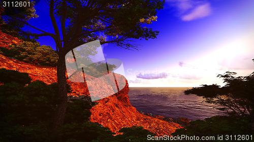 Image of beautiful shore