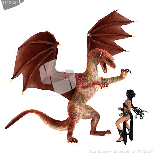 Image of Lady and Dragon