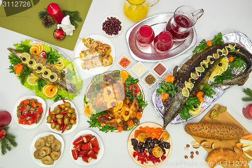 Image of traditional festive food