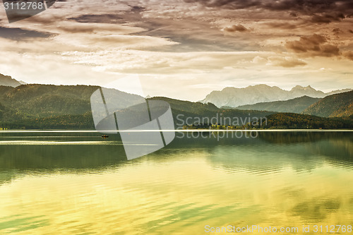 Image of Waterfront from Walchensee Bavaria