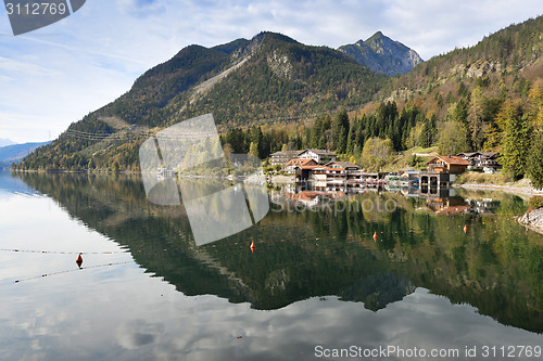 Image of Waterfront from Walchensee Bavaria