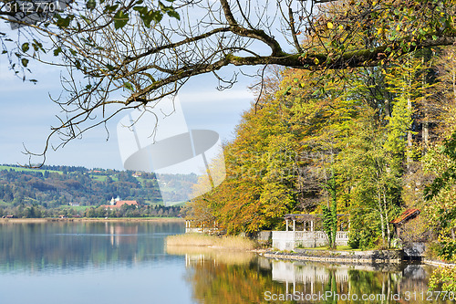 Image of view lake Kochelsee