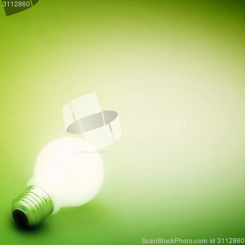 Image of Background with lit lightbulb