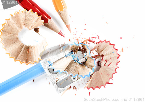 Image of Pencils and sharpener