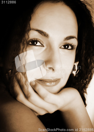 Image of Beautiful girl face