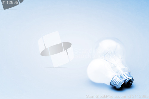 Image of Background with lit lightbulb