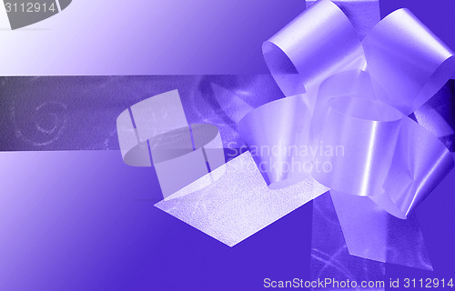 Image of Blue ribbon and bow