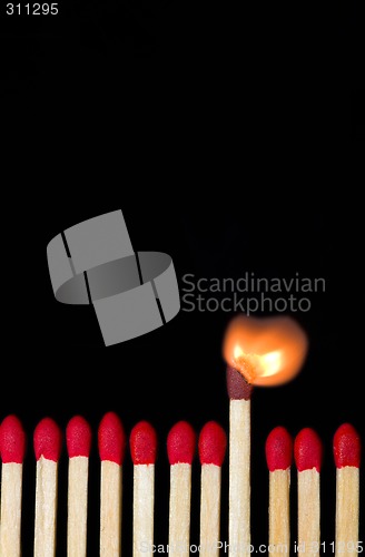 Image of Burning match