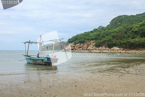 Image of Fishing boat on the beach 