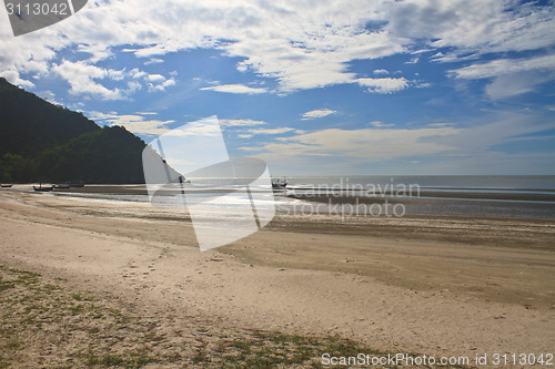 Image of  beach and tropical sea in summer