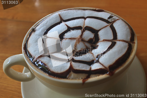 Image of Cup of cappuccino coffee