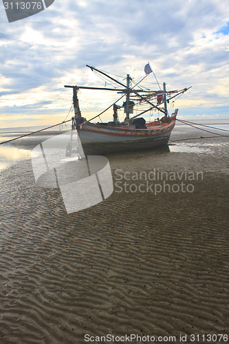 Image of Fishing boat on the beach