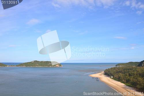 Image of Beautiful tropical island, beach landscape