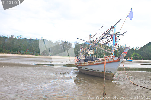 Image of Fishing boat on the beach