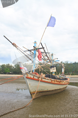 Image of Fishing boat on the beach