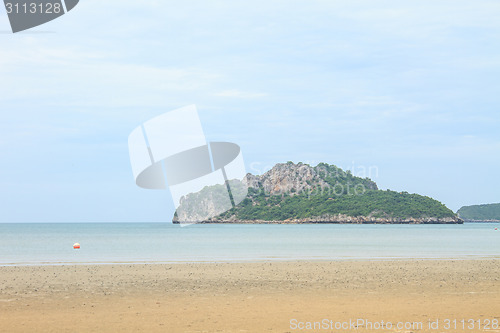 Image of beautiful beach and tropical sea 