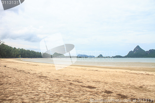 Image of beautiful beach and tropical sea 